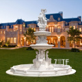 Classic Designs Large Outdoor Poseidon Carved Stone Fountain